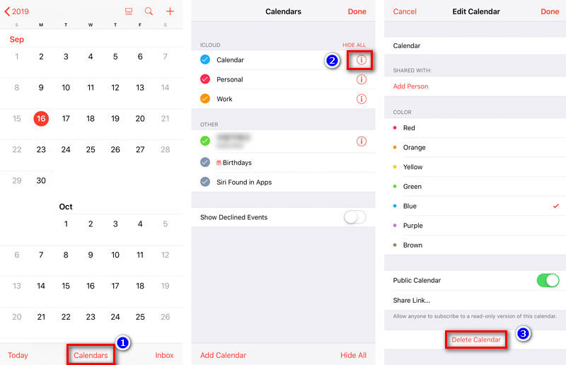 Как удалить календарь на iPhone (iOS 18/17/16/15/14/13)