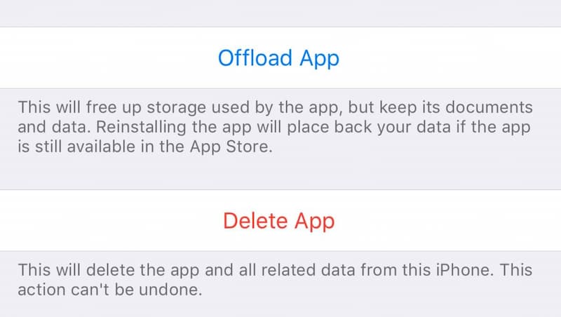Az App ikon törlése az iPhone készüléken
