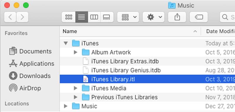 Itunes Library Itl -kansio