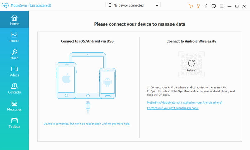 Aiseesoft MobieSync Connetti