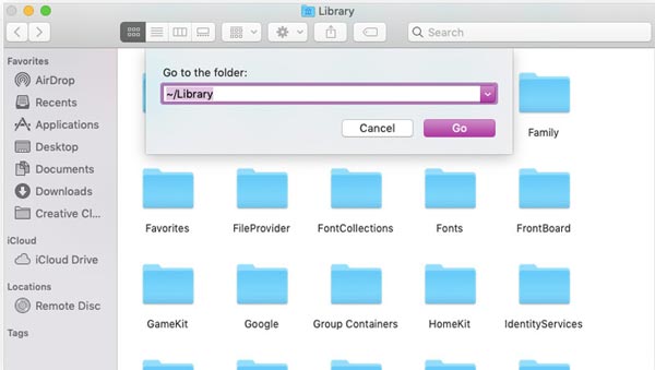 Mac go to the Folder