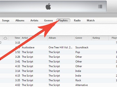 Elimina la playlist da iPhone con iTunes