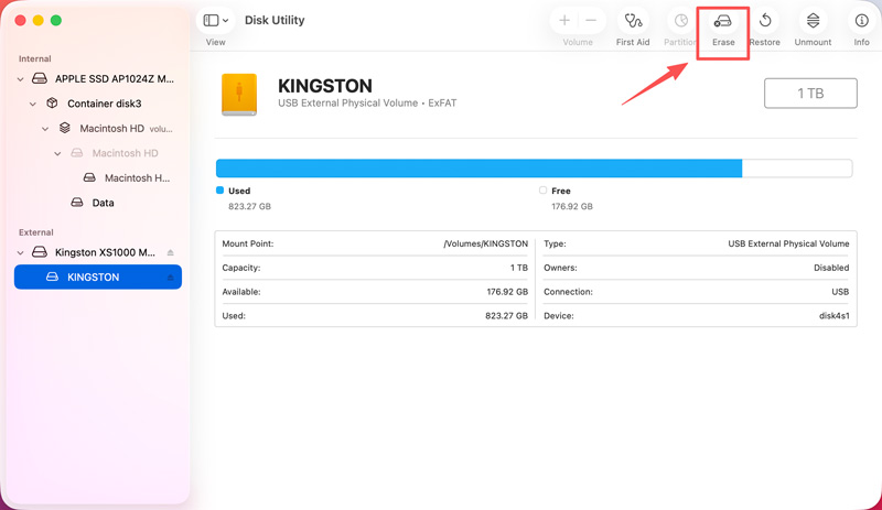 Erase Time Machine Backup Drive Via Disk Utility