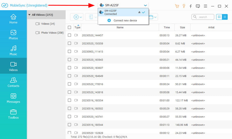 Aiseesoft MobieSync Λήψη Connect New Device