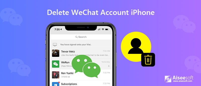 Slet Wechat-konto på iPhone