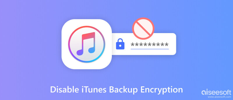 Deaktiver iTunes Backup Encryption