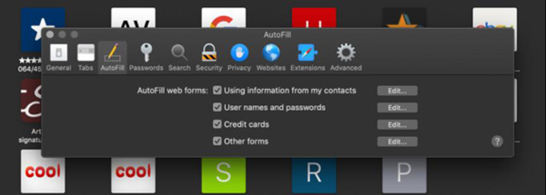 Autofill in Safari