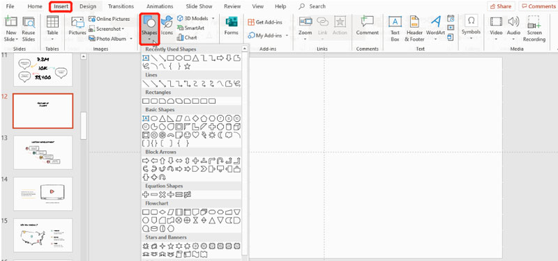 Crea un diagramma di ragno in PowerPoint