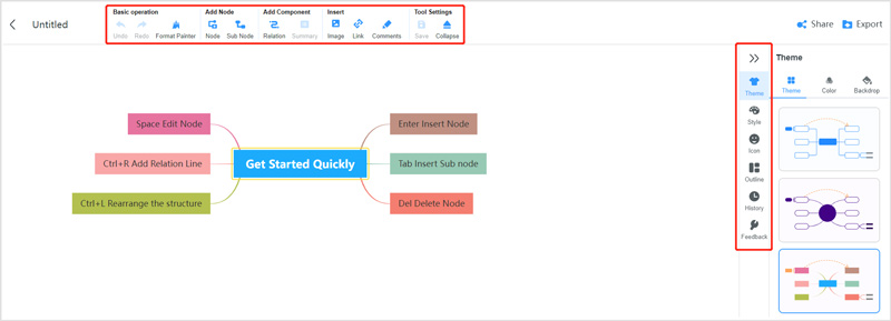 Rajzolj egy pókdiagramot online MindOnMap-en