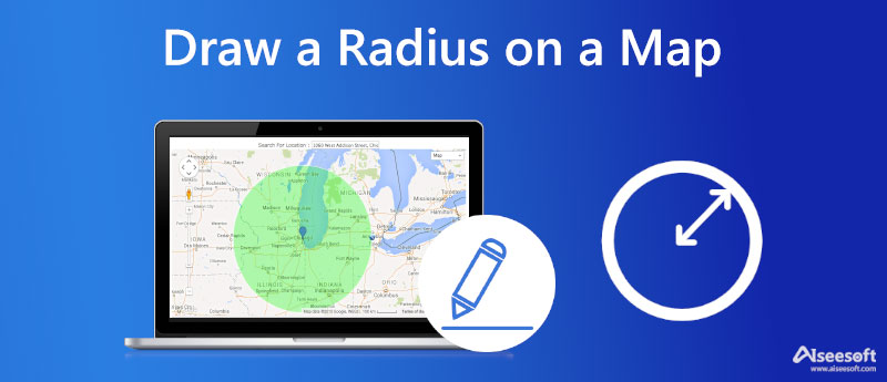 Tegn radius på kortet