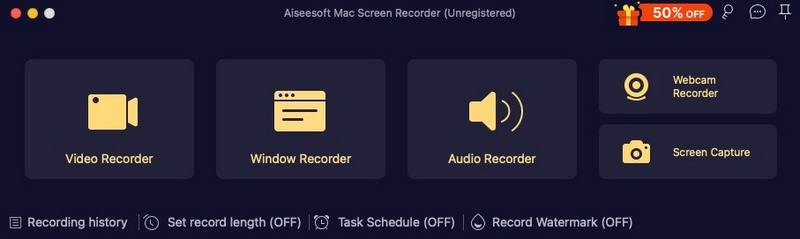 Valitse Video Recorder Mac