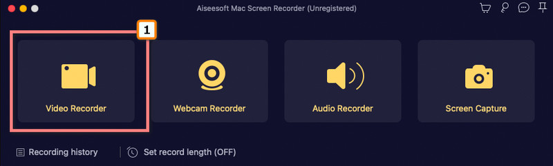 Launch Screen Recorder
