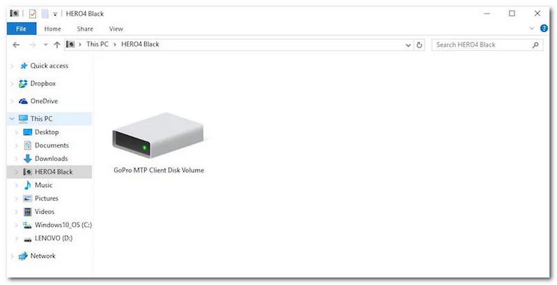 Open SD-kaart