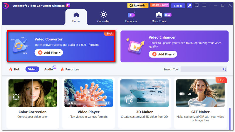 Selecteer Video Converter
