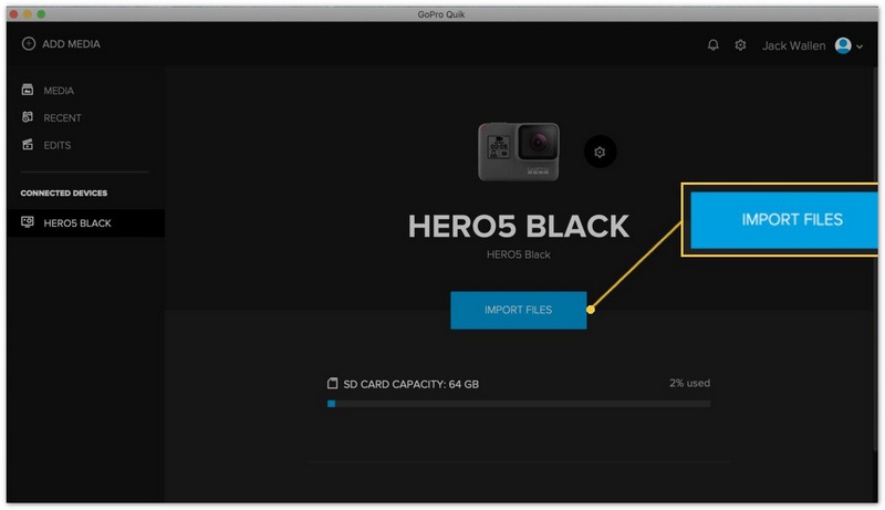 Gebruik GoPro Quik