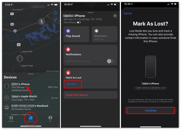 Mark Your Device as Lost iPhone