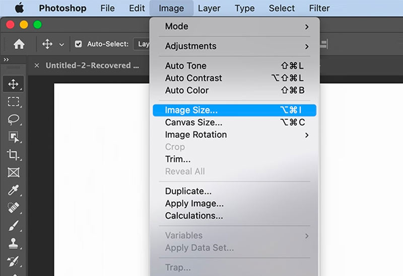 Photoshop Image Size Option