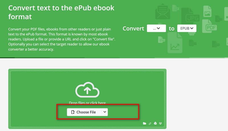 Online Convert Upload Epub