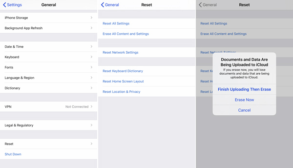 Reset alle inhoud en instellingen op de iPhone