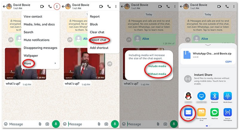 Export WhatsApp Chat PC