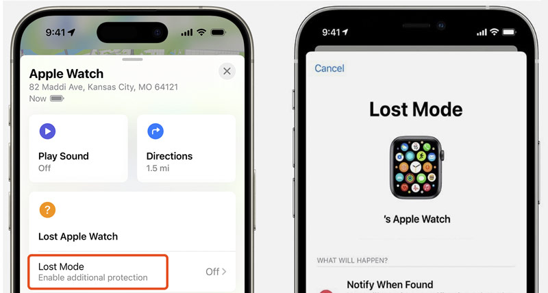 Turn On Lose Mode On Apple Watch Find My