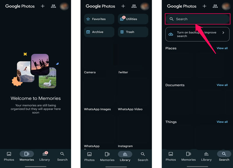 Find Backed Up Photos On Google Android