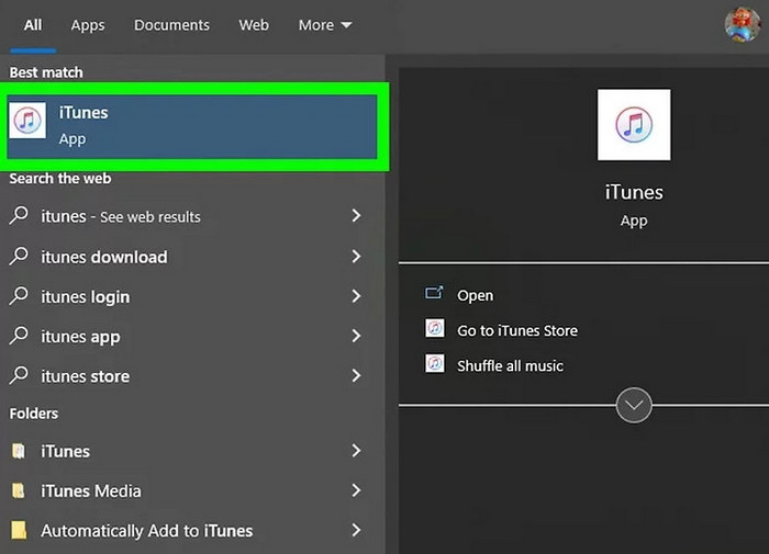 Open Itunes