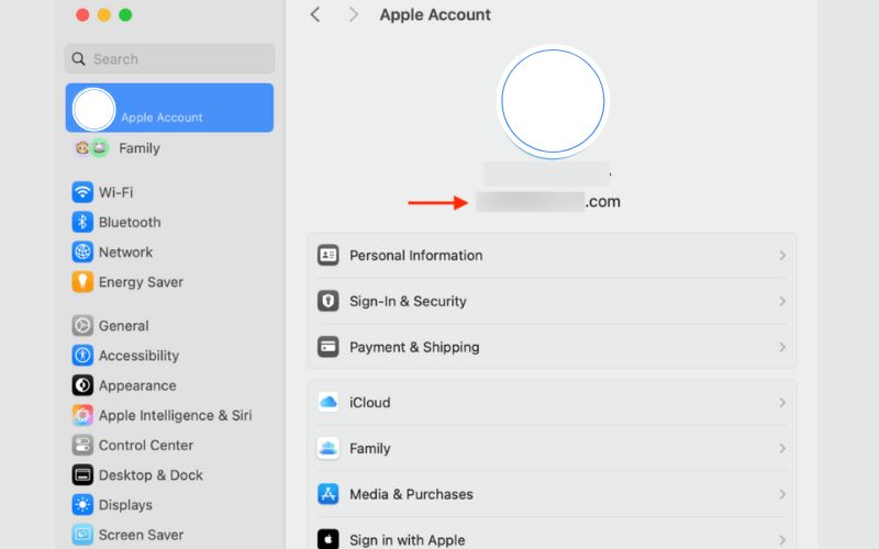 Select Apple Id