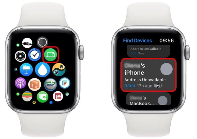 Apple Watch Find Devices App