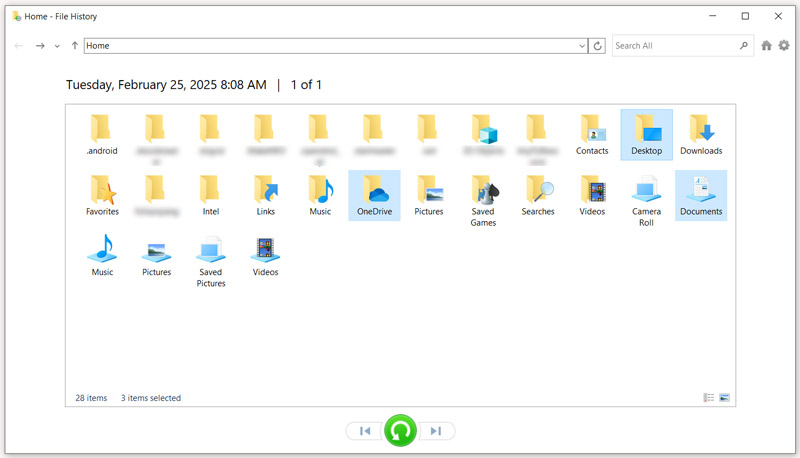 Restore Documents Using File History