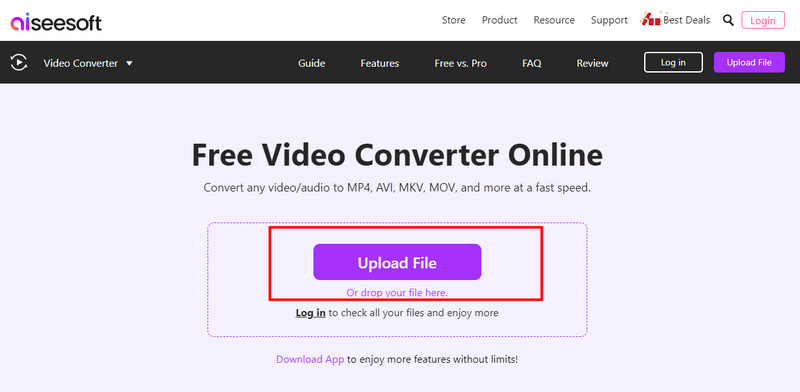 Upload video om te converteren