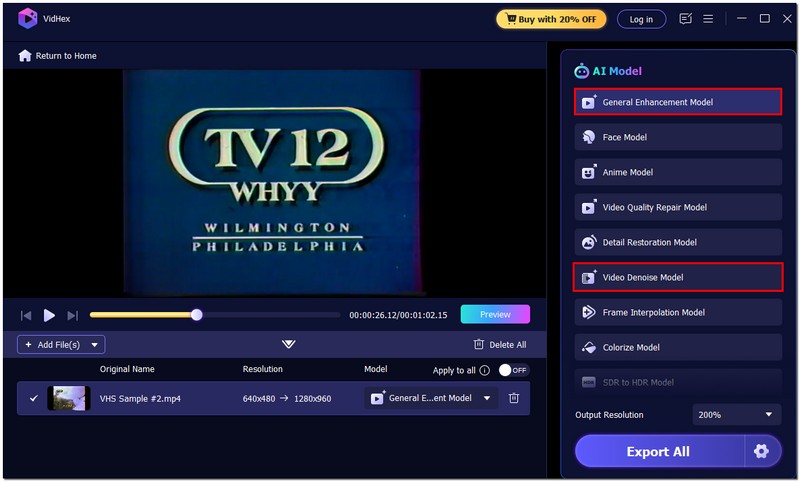 Choose General Enhancement Model