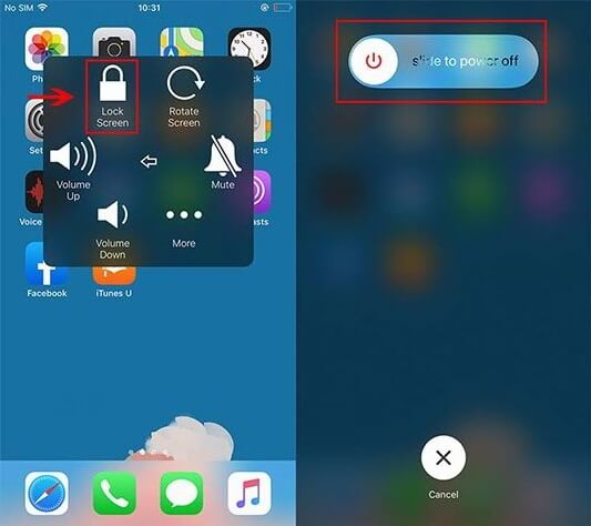 Shut Down iPhone With Assistivetouch