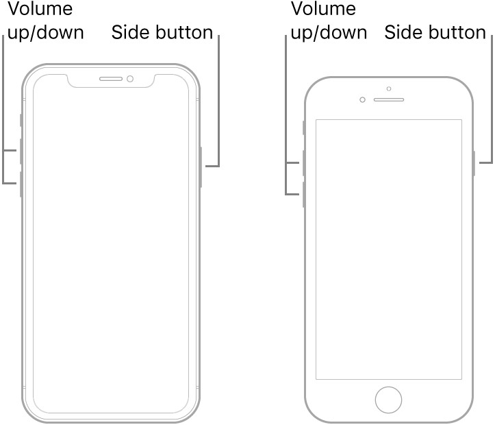 Schakel iPhoneX en iPhone8 uit