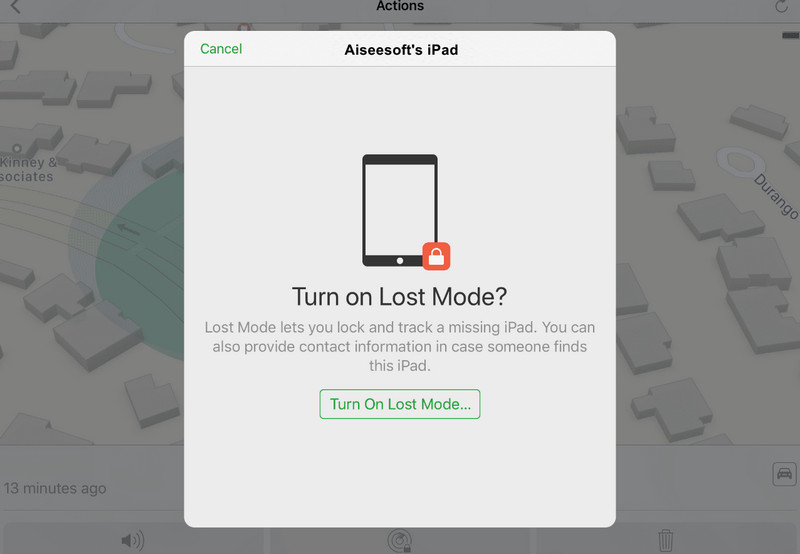 Find My iPad Lost Mode