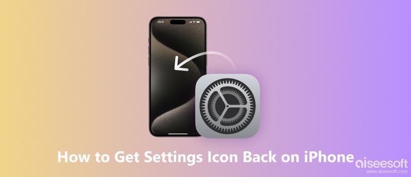 A Beállítások ikon visszaszerzése az iPhone-on