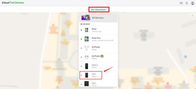 All Devices iCloud Find My