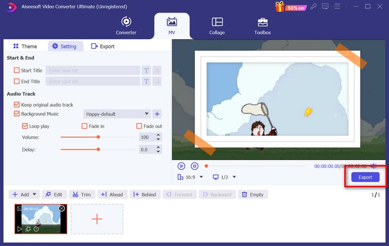 Aiseesoft Export Video