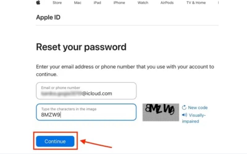 Enter Apple ID