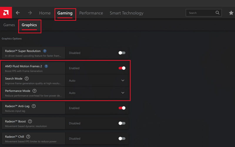 Enable Amd Fluid Motion Frames