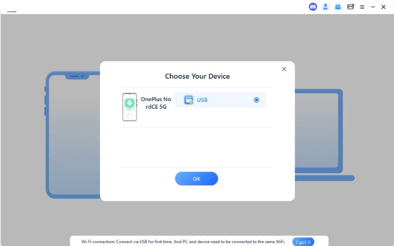 Connect to USB
