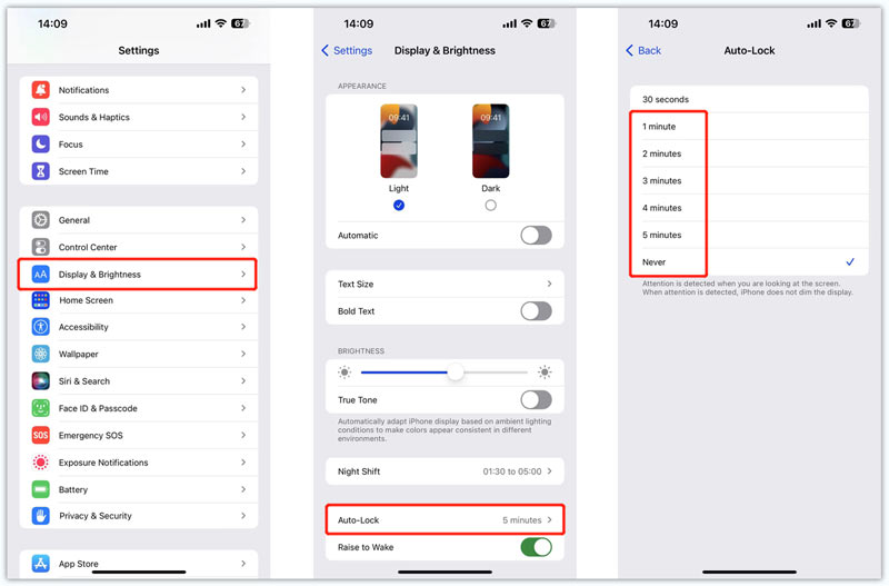 Zvyšte časový limit obrazovky na iPhone