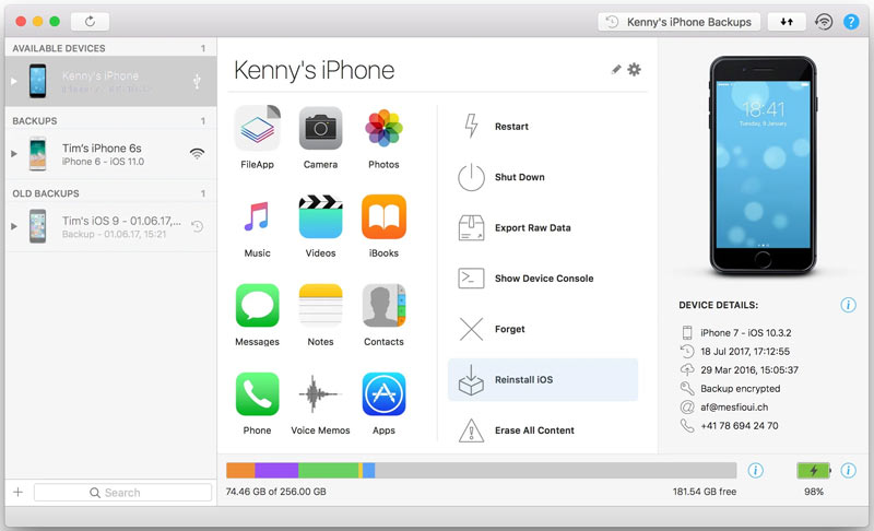 Imazing Connect iPhone Reinstall iOS