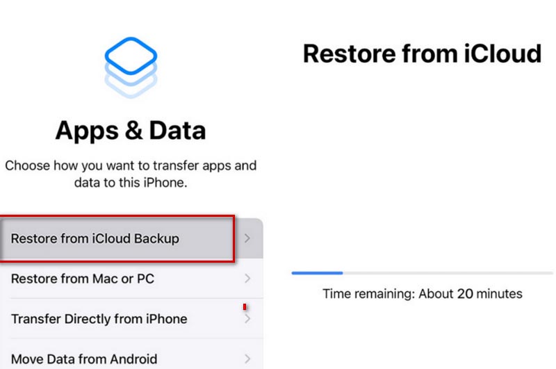 Restore iPad from iCloud