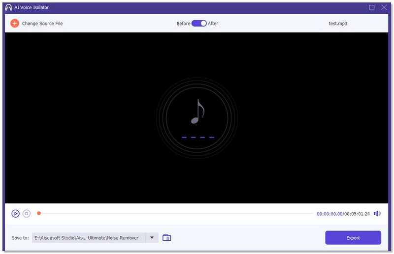 Export Isolated Vocal File from Aiseesoft Video Converter Ultimate