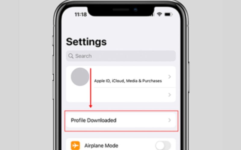 Tap Profile Downloaded