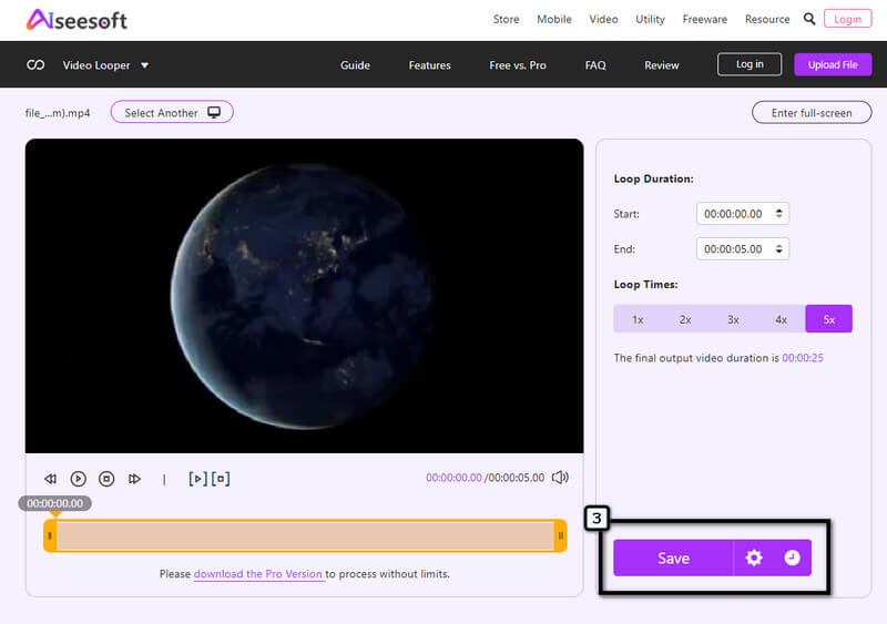 Export Video on Loop