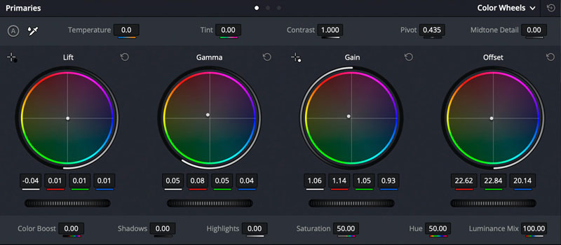 Davinci Resolve Color