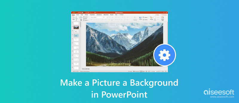 Gør et billede til en baggrund i PowerPoint