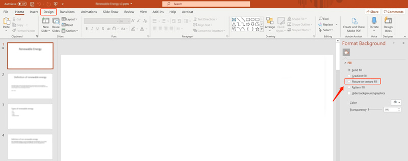 PowerPoint Formatı Arka Planı